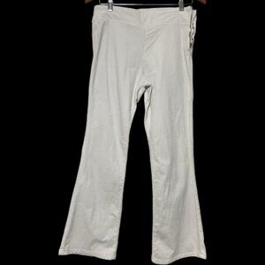 Free People for UK Side Zip Up Flare Jeans | White | XS